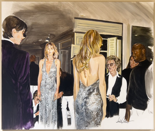 Behind the Scenes at Ralph Lauren: Fitting the Gown - Claudia Schiffer