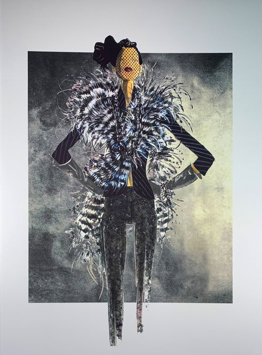 Girl Feather Boa — Limited Edition Archival Pigment Print (50)