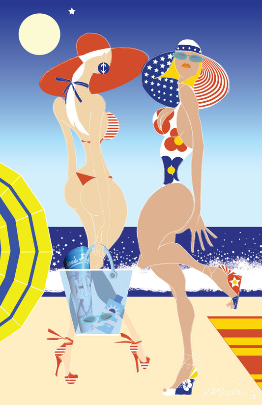 Beach Babes (Independence) — Limited Edition Archival Pigment Print (60)