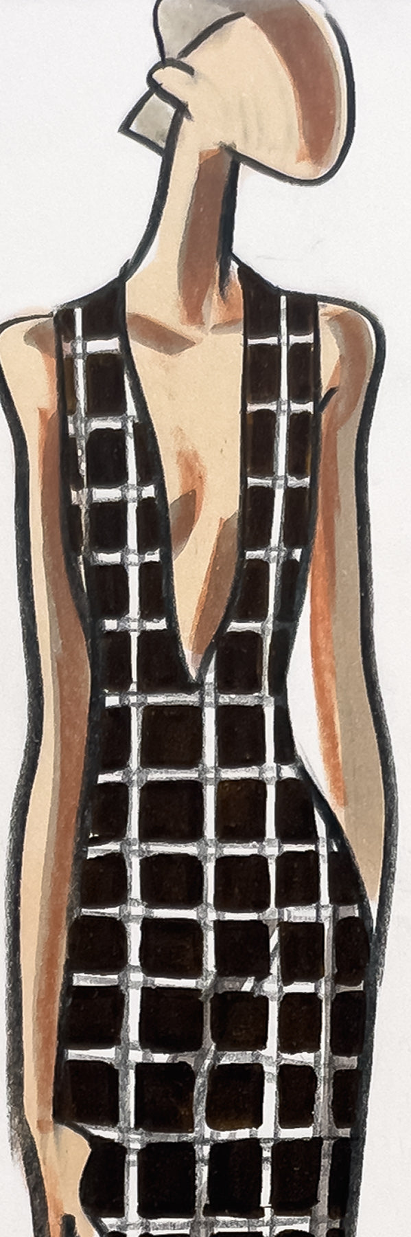 Audrey Schilt — Original Ralph Lauren Fashion Illustration, “Spring 2001 Ready-to-Wear” — 11×8.5 in