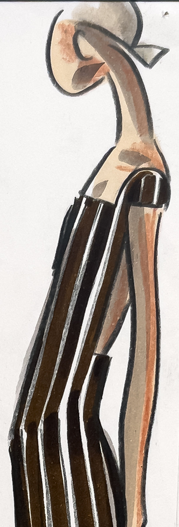 Audrey Schilt — Original Ralph Lauren Fashion Illustration, “Spring 2001 Ready-to-Wear” — 11×8.5 in
