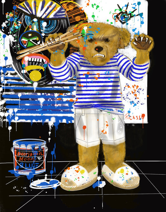 Picasso Bear — Limited Edition Archival Pigment Print (50)