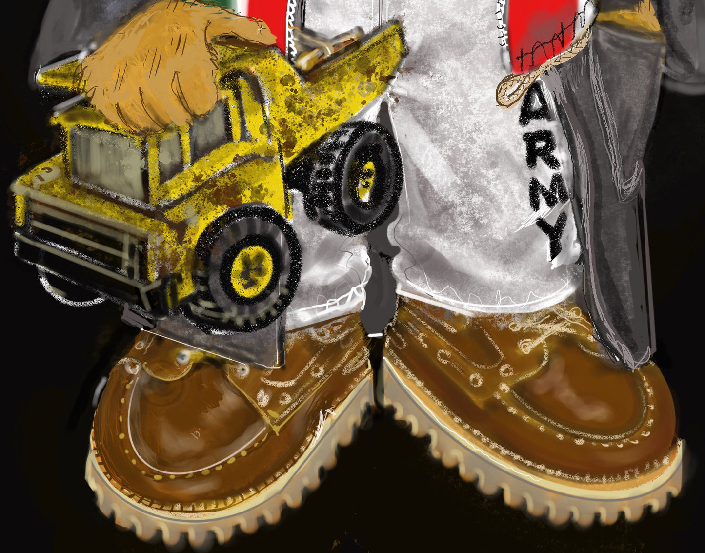 Red Beanie Hat Bear — Limited Edition Archival Pigment Print (50)