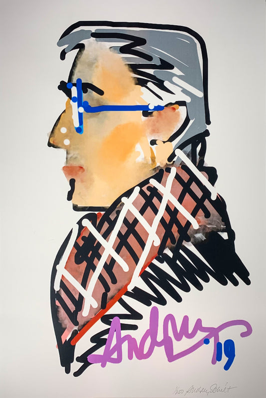 Man With Plaid Scarf - Limited Edition Print (250)