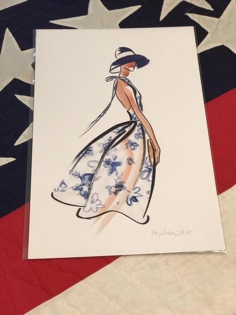 Girl with Blue Bonnet — Limited Edition Archival Pigment Print (50)