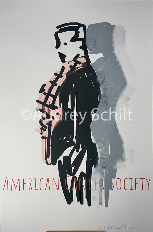 Pink Plaid Men's Scarf - Limited Edition Print (250)