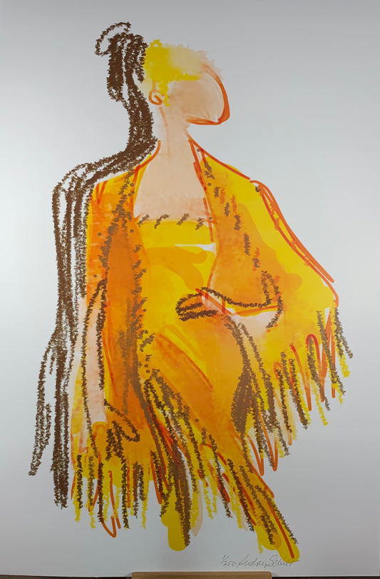 Suede Fringe Dress - Limited Edition Print (250)