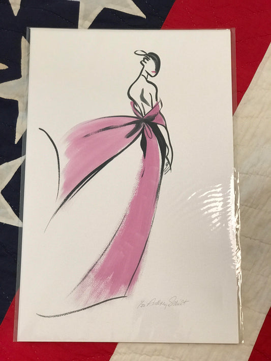 Girl in Pink Ribbon — Limited Edition Archival Pigment Print (50)