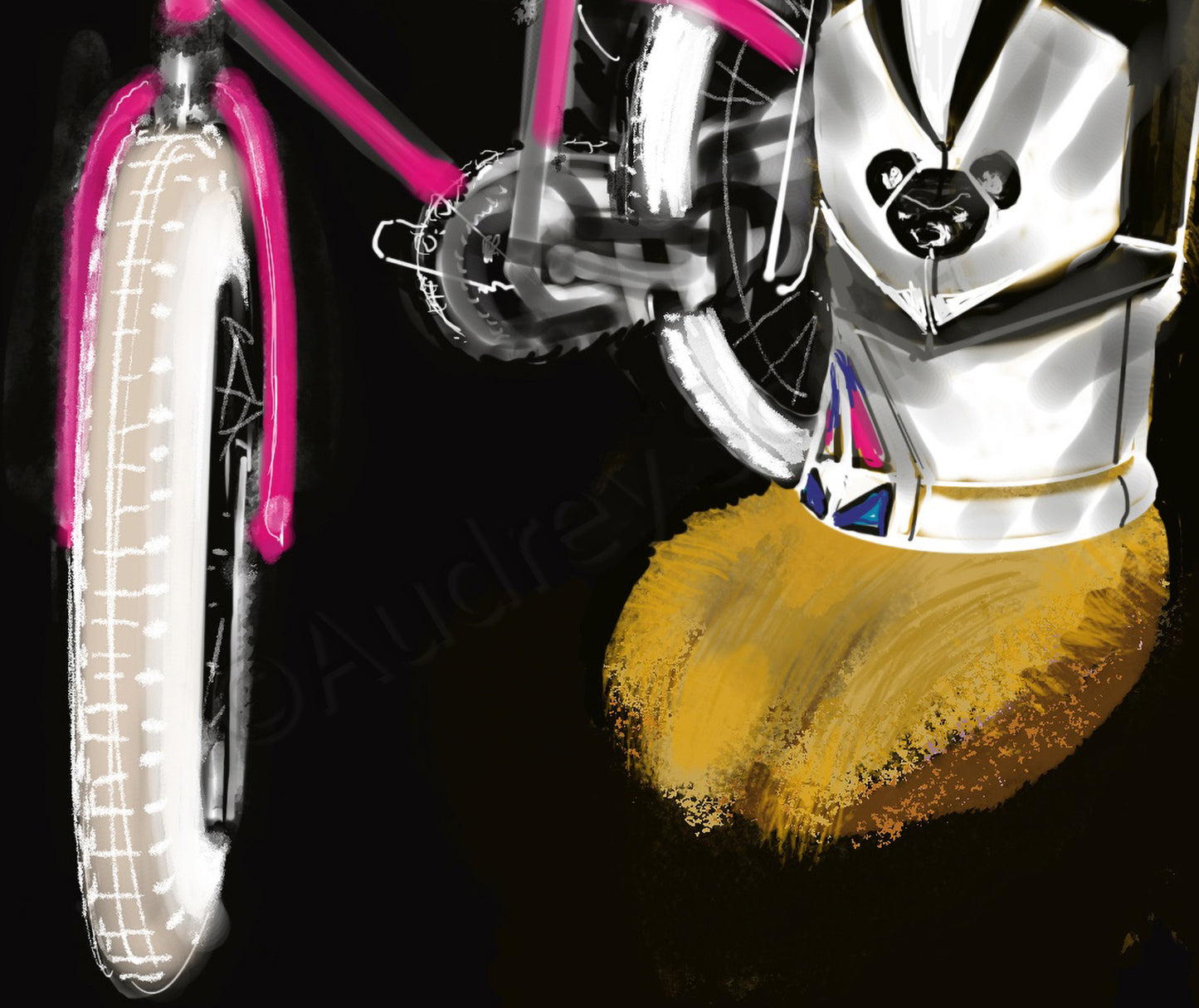 Bear Biker — Giclée Print