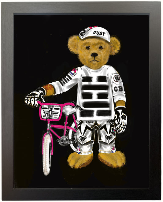 Framed Display — No. 1/50 — Bear Biker