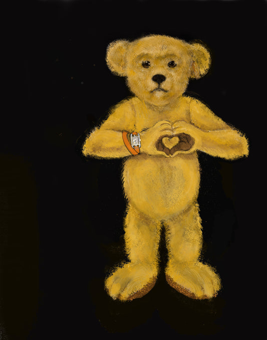 Hand Heart Hermes Bear — LTD50