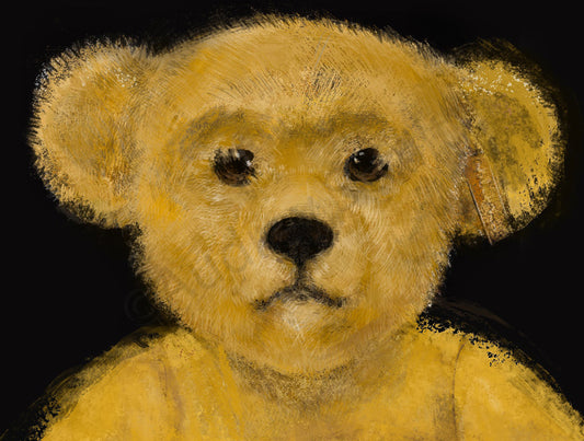 Framed Display — No. 1/50 — Hand Heart Hermes Bear