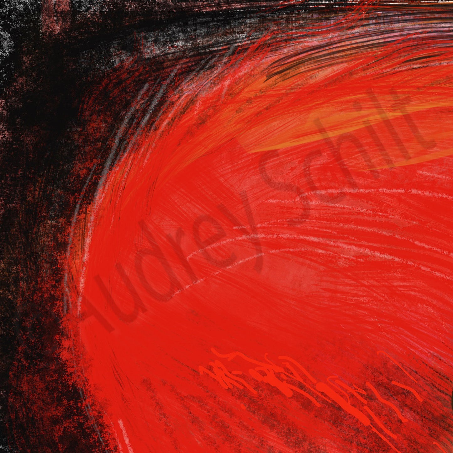 Red Feather Hat & Caftan — Giclée Print