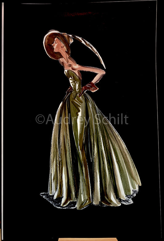 "Hat with Ballgown Black Background"  |  '05 Hunting Collection