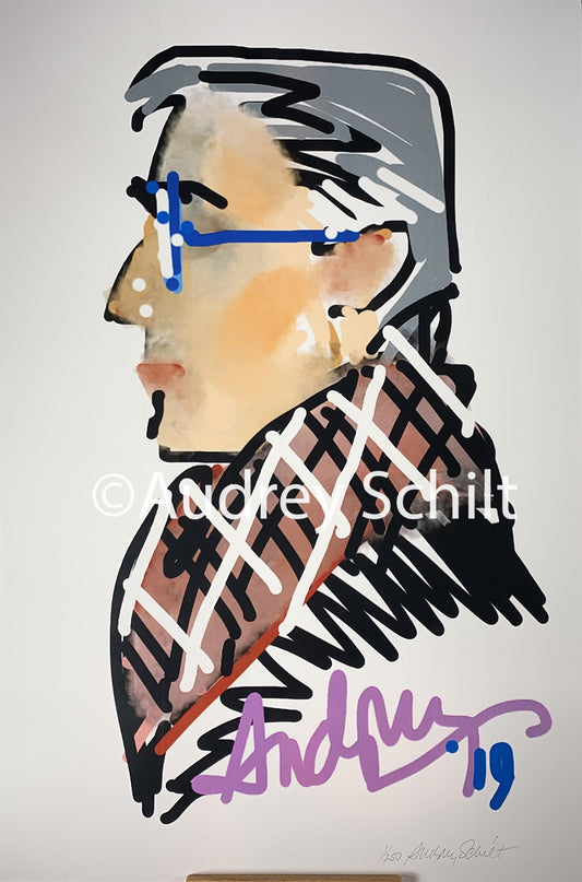 "Man With Plaid Scarf"