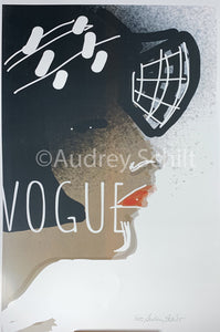 "Blk Hat Rainy Day Couture/ Vogue"