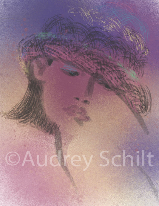 "Dreamy Straw Hat Face"